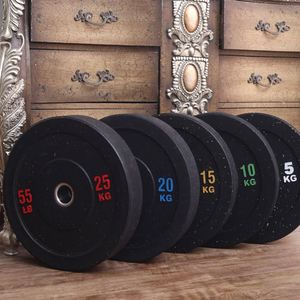 Prix de gros Machine de <span class=keywords><strong>musculation</strong></span> Plaques de <span class=keywords><strong>poids</strong></span> Disques d'haltères Équipement de fitness Plaques d'haltères recouvertes de caoutchouc - Product Image 3
