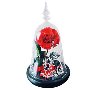 Couvercle <span class=keywords><strong>en</strong></span> <span class=keywords><strong>verre</strong></span> <span class=keywords><strong>rose</strong></span> préservé <span class=keywords><strong>La</strong></span> <span class=keywords><strong>belle</strong></span> <span class=keywords><strong>et</strong></span> <span class=keywords><strong>la</strong></span> bête Coffret cadeau d'anniversaire de <span class=keywords><strong>la</strong></span> Saint-Valentin avec design personnalisé - Product Image 5