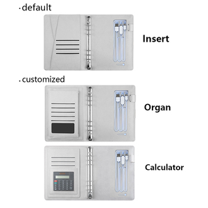 Bán buôn cung cấp điện thoại di động kinh doanh da máy tính xách tay Tạp Chí Nhật Ký Loose-Leaf giấy có thể thay thế 1PC tùy chỉnh máy tính xách tay - Product Image 4