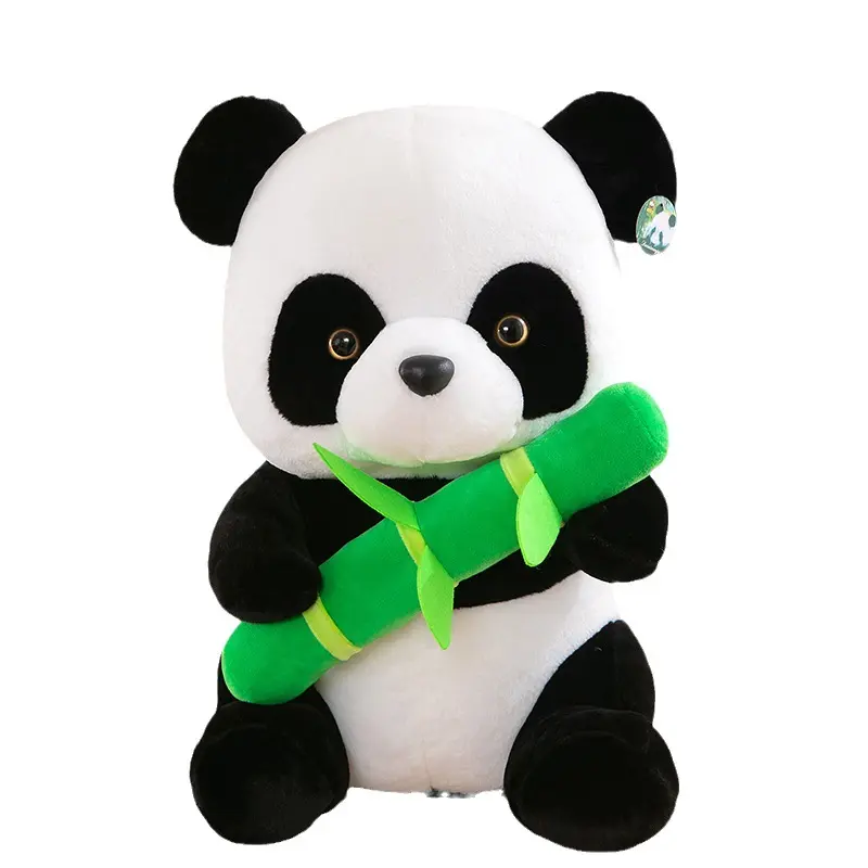 Popolare bambola di panda gigante del tesoro nazionale cinese carino peluche di panda rosso di simulazione
