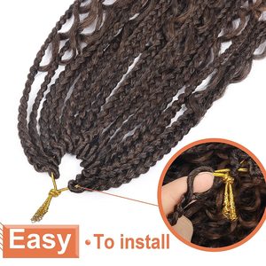 Treccia a tre fili WaveAfrican all'uncinetto, stile europeo-americano, per <span class=keywords><strong>extension</strong></span> di capelli intrecciati da <span class=keywords><strong>donna</strong></span>. - Product Image 2
