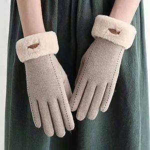 Gants d'hiver pour femmes en cachemire épais doublés de polaire, gants chauds en laine - Product Image 4