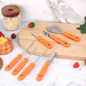 Halloween Pumpkin Carving Tool Stainless Steel Graver Suit Scraper for Kitchen Art Manual Operation - Product Image 4