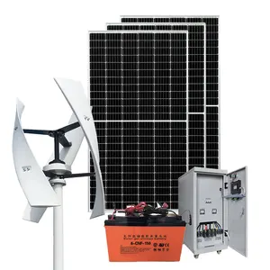 2kw conjunto completo de eficiência, 3kw eixo horizontal, turbina eólica, energia alternativa, geradores de vento, sistema de energia híbrida solar