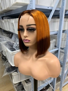 Perruque Bob Frontale 13x4 Pas Chère, Coupe Droite, 100% Cheveux Humains Vierges Naturels, Perruque Bob Brésilienne Remy Transparente Personnalisable - Product Image 2