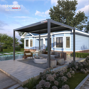 Pergolas bioclimatiques Hooeasy, couverture imperméable, ombrage estival, gazebo de jardin, toit à lames orientables électriques, pergola en aluminium d'extérieur - Product Image 4