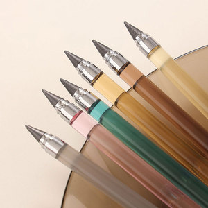 <span class=keywords><strong>Crayon</strong></span> éternel BECOL en acrylique transparent, plusieurs couleurs, HB, sans encre, avec logo personnalisé pour l'école - Product Image 5