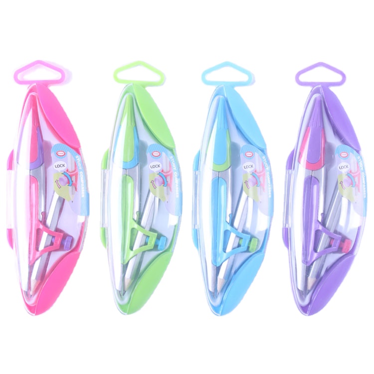 2020 новый стиль Модный делитель математические геометрические популярные школьные канцелярские принадлежности для рисования круглые пластиковые компасы для студентов