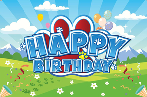 Fondo Fotográfico Colorido con Patas de Perro <span class=keywords><strong>para</strong></span> Cumpleaños, Fiesta de Mascotas, Baby Shower, Decoración <span class=keywords><strong>para</strong></span> Fiestas en Casa, Personalizable - Product Image 6