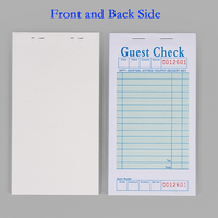 Carnets de commandes personnalisés à couverture rigide et reliure agrafée pour serveurs et employés de restauration - Blocs-notes, reçus de nourriture, listes de contrôle - Faible MOQ - 50 exemplaires