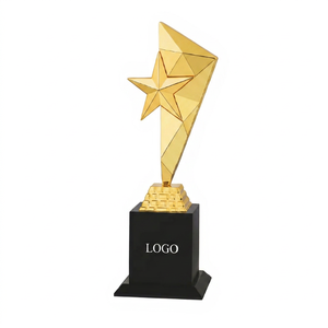 Ensemble de trophées en aluminium de qualité supérieure à 3 positions avec un design élégant pour les événements de championnat, trophées or, argent, bronze. - Product Image 1