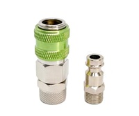 Raccord pneumatique compact à haut débit de type UE, série G1/8 BSP Mini Rectus 21, prix usine OEM, coupleur rapide