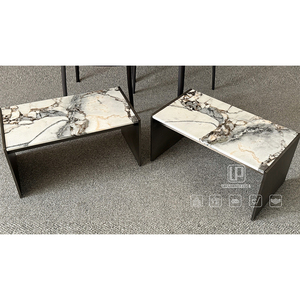 Top Grade <b>Coffee</b> <b>Tables</b> Living Room <b>White</b> Marble Top Rectangle Modern Side <b>Tables</b> Wooden With Wood Frame <b>Coffee</b> <b>Table</b> Marble Top - Product Image 1