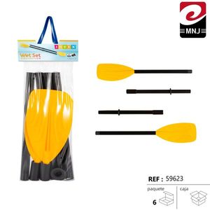 Pagaie Intex 122 cm Giallo Nero - Set Collezione Wet Set per Gommone Kayak - Product Image 2