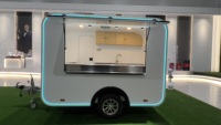 Nouveau mini camion de vente ambulante en acier inoxydable pour thé glacé, crème glacée, pizza, café, produits de boulangerie, restauration rapide et bar mobile Taffany
