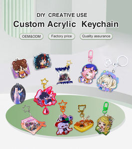 WZCNW Acrylique Valise Design Porte-clés Cadeau Porte-clés en plastique - Product Image 5