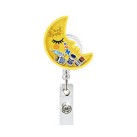 Clip de badge d'identification rotatif multifonctionnel en acrylique Fun Medical Funnel pour les professionnels de la santé et la protection des documents