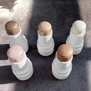 Nueva Llegada Hidratante Impermeable Cara Vegano <span class=keywords><strong>Bronceador</strong></span> y Resaltadores Maquillaje Resaltador Etiqueta Privada Crema Resaltador - Product Image 1