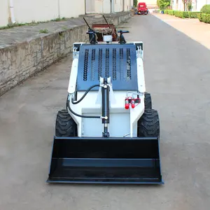 Wholesale EPA Euro5 Skid Steer Landscape Rake Mini Loader Earth Moving Machinery For Sale