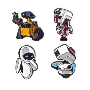 Broche en métal de dessin animé mignon Offre Spéciale conception de <span class=keywords><strong>robot</strong></span> en émail doux avec des personnages de <span class=keywords><strong>film</strong></span> Wall-e <span class=keywords><strong>Eva</strong></span> pour la fête nationale de Noël - Product Image 5
