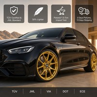 ANRUN An'run Jantes forgées polies à rayons multiples PCD /114.3/120 18-22 pouces Monobloc compatibles Audi