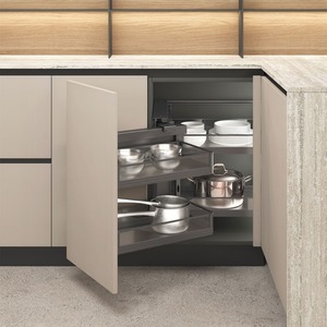 TKK <span class=keywords><strong>Accesorios</strong></span> <span class=keywords><strong>para</strong></span> <span class=keywords><strong>Muebles</strong></span> <span class=keywords><strong>de</strong></span> <span class=keywords><strong>Cocina</strong></span> <span class=keywords><strong>de</strong></span> Estilo Moderno Unidad <span class=keywords><strong>de</strong></span> Despensa Extraíble Deslizante con Cierre Suave y Almacenamiento <span class=keywords><strong>para</strong></span> Gabinete Esquinero Mágico <span class=keywords><strong>de</strong></span> Cristal - Product Image 1