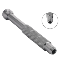 Embouts hexagonaux magnétiques de précision 4 mm, tige de 3/25 po, en alliage d'aluminium, tournevis H4, poignée personnalisable OEM