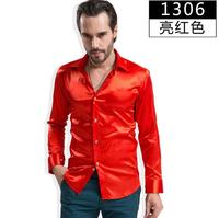 Chemises de Performance pour homme, à manches longues, cintrées, blanches, costume de Performance,