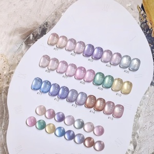 Set de 15 Colores de Esmalte de Uñas <span class=keywords><strong>en</strong></span> Gel Efecto Ojo de Gato, Aurora, Brillo Magnético, UV LED, Removible, Colección de <span class=keywords><strong>Manicura</strong></span> Brillante - Product Image 3
