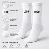 Chaussettes jetables personnalisées en gros, imprimées numériquement, chaussettes mi-mollet au design unique pour le sport, la course et le quotidien, avec marque privée OEM
