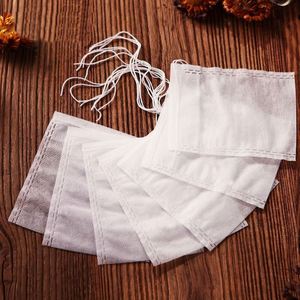 100Pcs Teabags Draw <b>String</b> Filter Paper Herb Loose Empty Tea <b>Bags</b> Eco-Friendly Non-woven Fabrics Tea <b>Bag</b> Partition - Product Image 5
