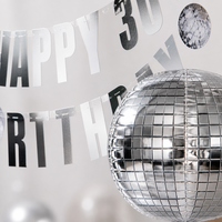 Kit de Décoration Thème Disco Argenté : Ballons et Décorations de Gâteau pour Enterrement de Vie de Jeune Fille, Fournitures de Fête, Décoration de Soirée en Boîte de Nuit et Anniversaire
