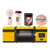 Imprimante d'autocollants de bureau tout-en-un UV DTF, Machine d'impression d'autocollants, rouleau à rouleau UV DTF, pour l'impression de films dorés