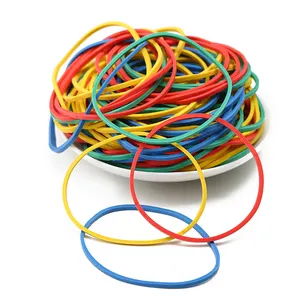Best selling rubberbands manufacturing supplier elastic colorful rubber bands for bank paper bills money dollars file folders