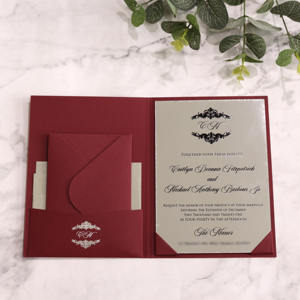 Nuevas <span class=keywords><strong>Invitaciones</strong></span> <span class=keywords><strong>de</strong></span> <span class=keywords><strong>Boda</strong></span> <span class=keywords><strong>de</strong></span> Acrílico Espejo Plateado con Sobre <span class=keywords><strong>de</strong></span> Terciopelo Borgoña, Invitación <span class=keywords><strong>de</strong></span> Tapa Dura para Eventos <span class=keywords><strong>de</strong></span> <span class=keywords><strong>Boda</strong></span> - Product Image 5