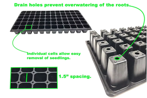 Kit de Germinación de Semillas Reutilizable para Jardín con Domo de Humedad Ventilado para una Germinación Más Rápida y Plántulas Saludables - Product Image 3