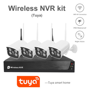 2MP TuyaワイヤレスカメラHDネットワークNVRキット4ウェイ8ウェイWiFiキットTuyaワイヤレスセットモニタリング - Product Image 4