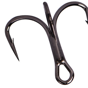 Mustad Triple <b>Hook</b> <b>Black</b> Nickel Lure Fishing Freshwater Fish <b>Hook</b> 3 Pronged <b>Hook</b> TG76 - Product Image 3