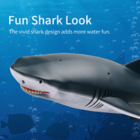 Jouets de bain télécommandés AiJH, bateaux électriques en forme de requin, étanches, modèle de simulation pour piscine, 2 en 1, bateau télécommandé haute vitesse