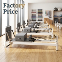 Machine de Pilates Reformer Professionnelle Ajustable de Qualité Supérieure pour Studio, en Aluminium