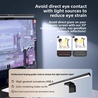 Lampe LED asymétrique moderne et minimaliste pour écran d'ordinateur portable, à clipser, en alliage d'aluminium, pour une protection oculaire transfrontalière