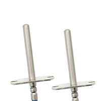 Sonde de température à trois fils et à quatre fils PT1000 PT100 avec bride, thermistance PTC étanche de haute précision personnalisée