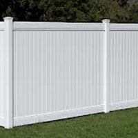 Panneaux de clôture en vinyle blanc pour jardin extérieur, cadres en PVC 3D, 6 pieds, clôture de sécurité moderne, écologique, durable, service d'installation