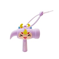 Jouet hochet en silicone One-Strike, marteau sonore, pendentif pour sac à dos, fabricant sur mesure, pour jeunes, Nouvel An chinois, Thanksgiving