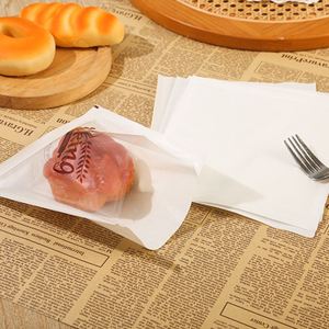 Bolsas de Panadería Termosellables con Ventana para Empacar Galletas, Bolsas de Papel con Frente Transparente para Donuts y Sándwiches, Bolsa de Papel Resistente a la Grasa - Product Image 3