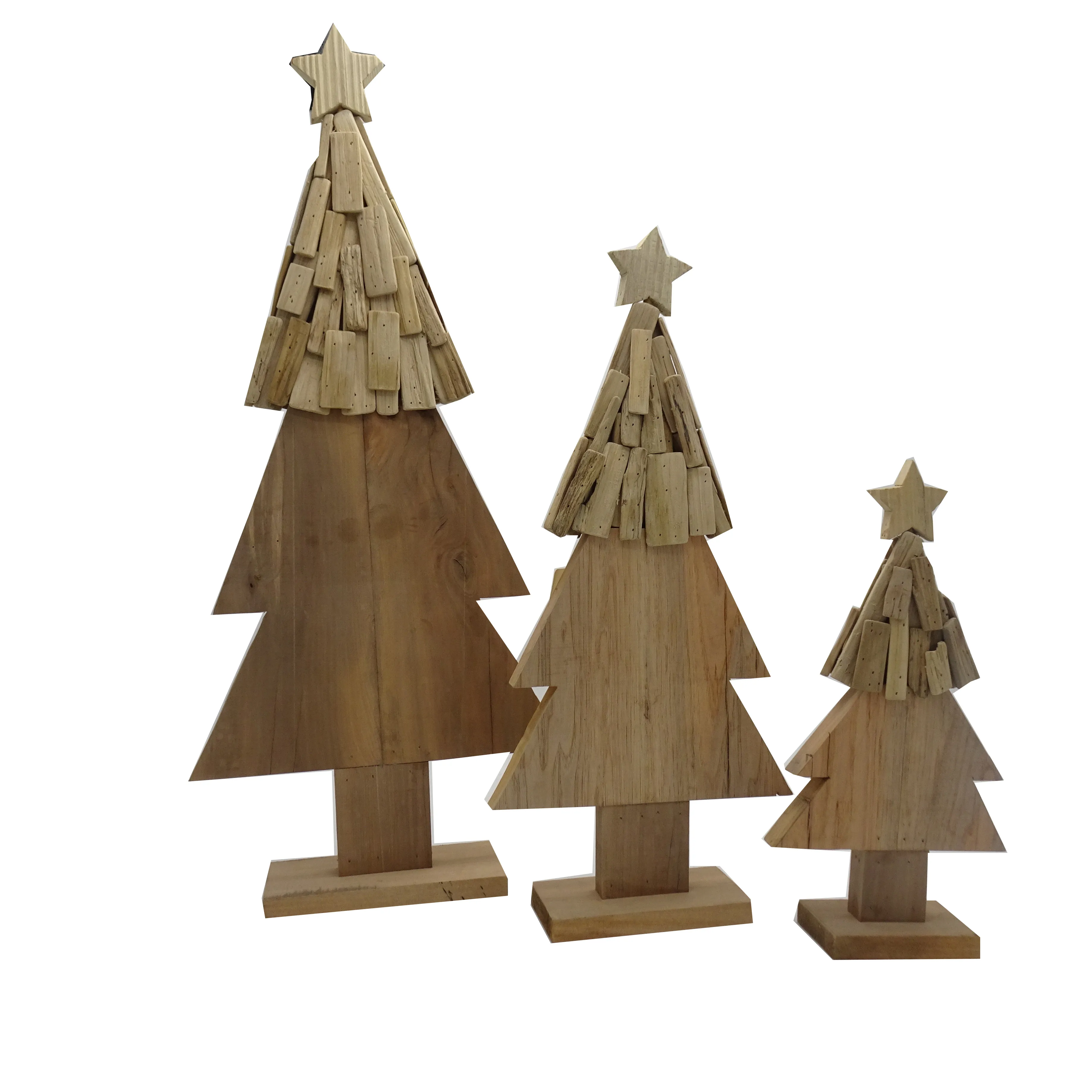 Ornamento de árbol de Navidad de madera, mesa, decoración de vacaciones