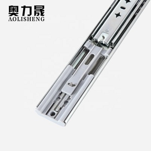 53mm de ancho de la industria de amortiguación <span class=keywords><strong>mudo</strong></span> de Cojinete de bolas cajón de rieles de deslizamiento del cajón del gabinete del carril de deslizamiento - Product Image 2