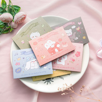 Dessin animé mignon bricolage Qixi Message étudiant carte postale fête des enfants carte de voeux pour anniversaire bénédiction papier cadeau en gros