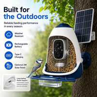 Mangeoire à oiseaux intelligente avec caméra, étanche IP65, longue autonomie de batterie, contrôle par application, vente en gros
