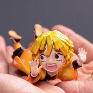 7,5 cm <span class=keywords><strong>Anime</strong></span> Demoned Slayer Agatsuma Zenitsu Tanjiro Kamado Nezuko decoración <span class=keywords><strong>de</strong></span> escritorio figura <span class=keywords><strong>de</strong></span> acción muñeca modelo juguetes regalo - Product Image 2